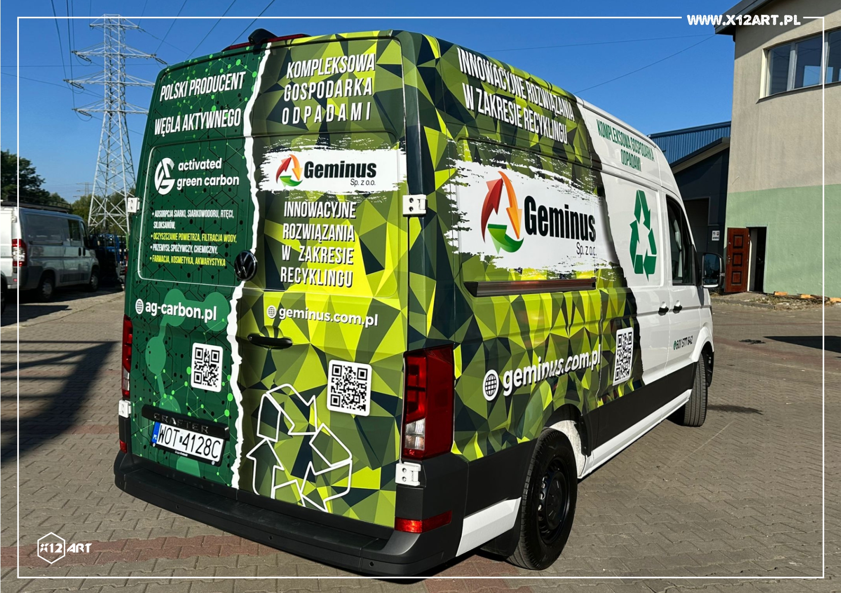 Oklejenie Volkswagena Craftera dla firmy Geminus